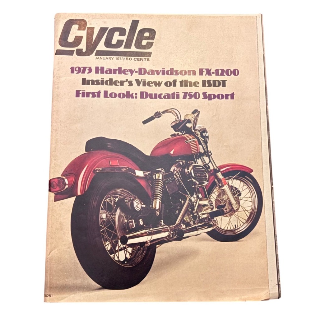 January 1973 Cycle Magazine Harley-Davidson FX-1200 Ducati 750 Sport‎ KawasakiZ1